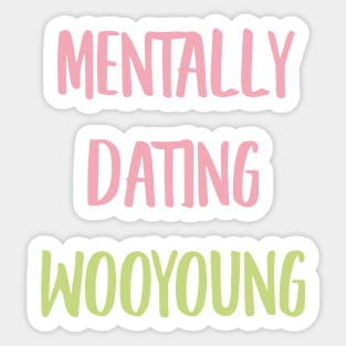 mentally dating ATEEZ Wooyoung Sticker